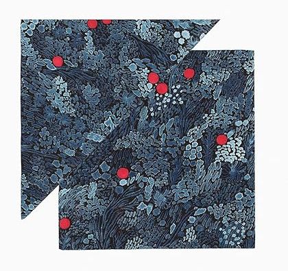Serviettes de table en papier Bleu Kurjenmarja - paquet de 20