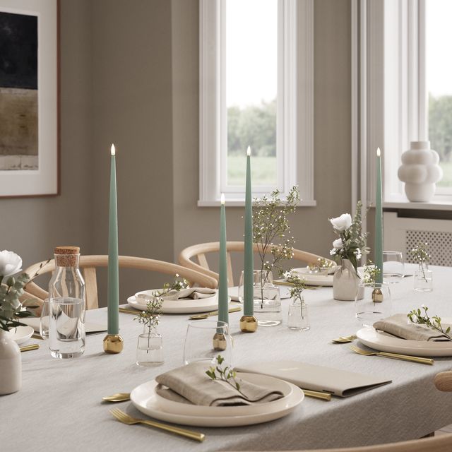Delux Taper Candle  15&#39;&#39; (38cm) Cream