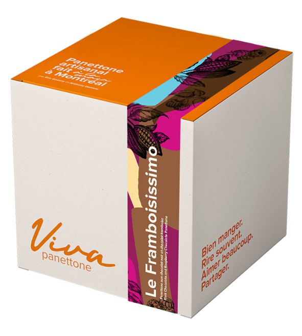 Panettone artisanal FRAMBOISISSIMO (Viva Panettone Qc)