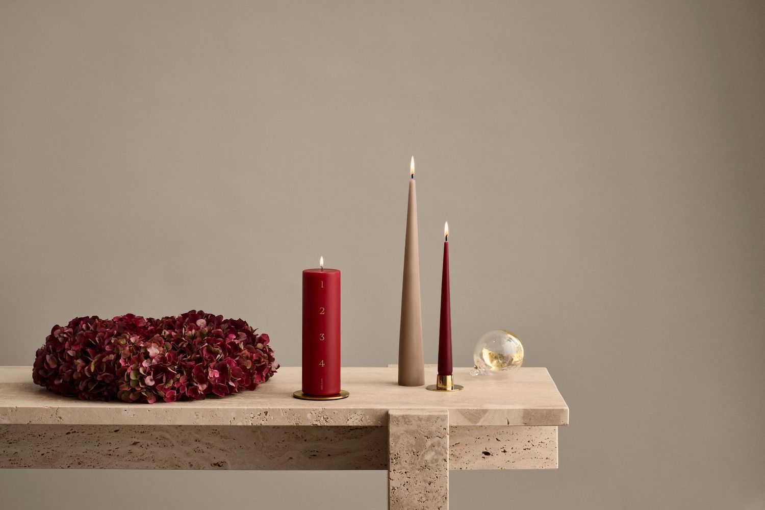 Deux porte-bougie en boîte cadeau (Danemark)