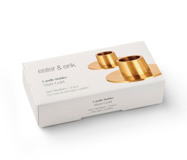 Deux porte-bougie en boîte cadeau (Danemark)