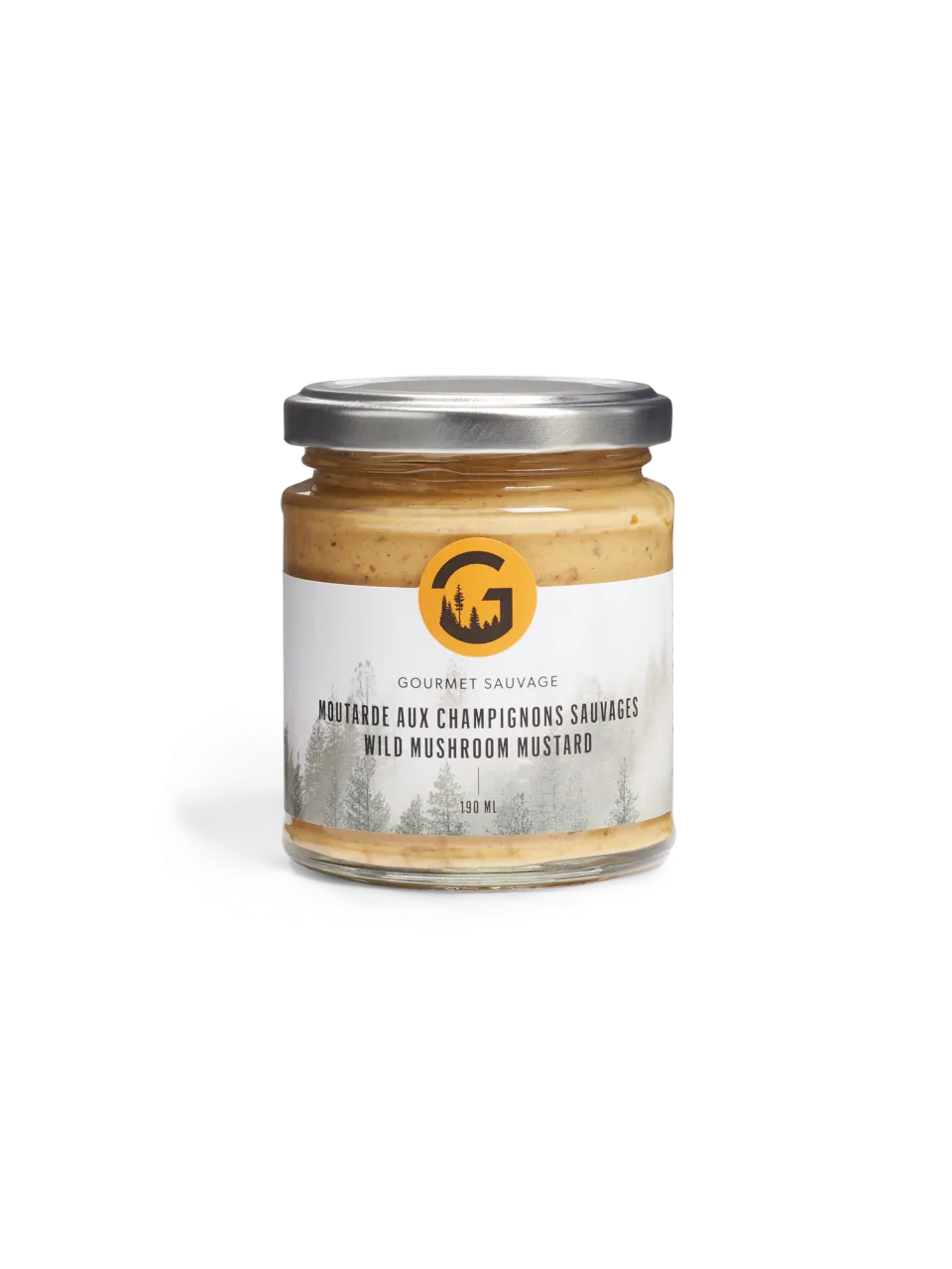 Moutarde aux champignons sauvages 190ml (QC)