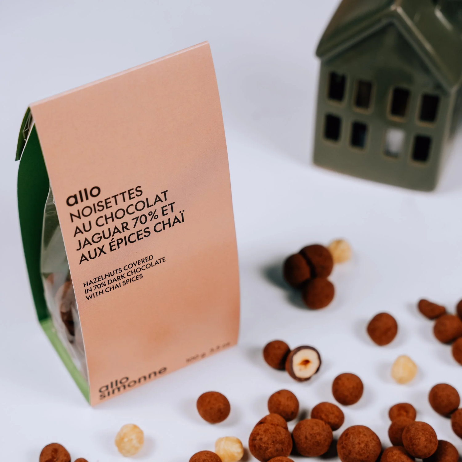 Dragées Noisettes Chocolat Jaguar Épices Chaï (Qc)