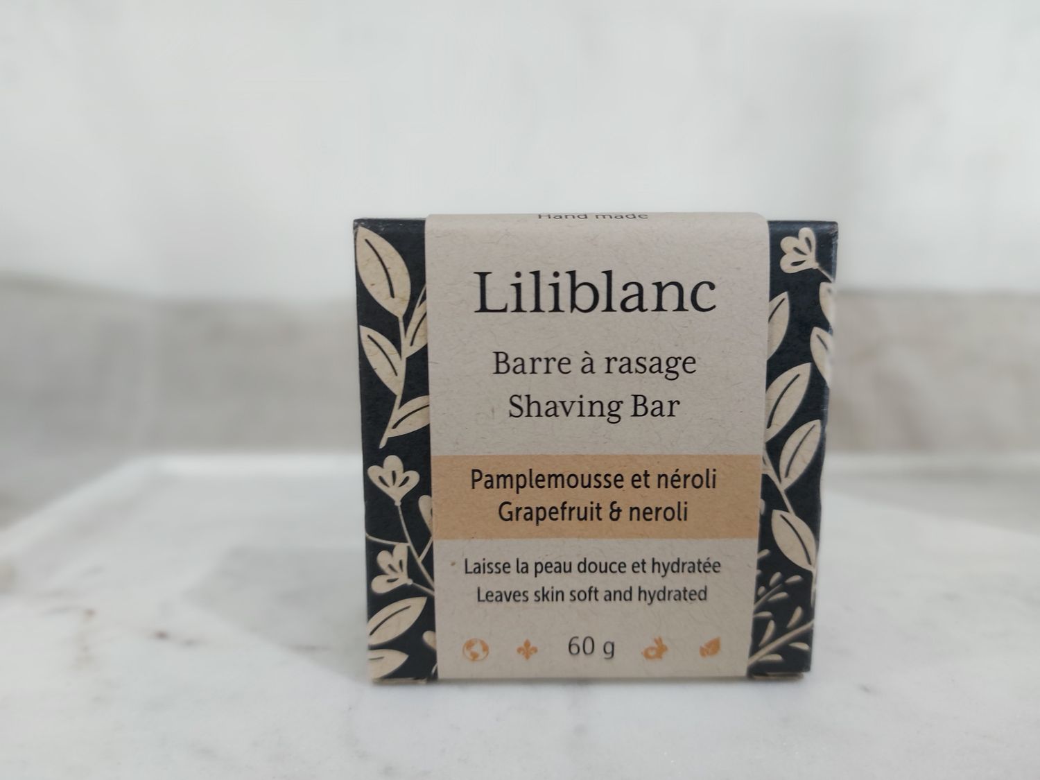 Barre de rasage Pamplemousse &amp; néroli (douce, hydratant) Qc