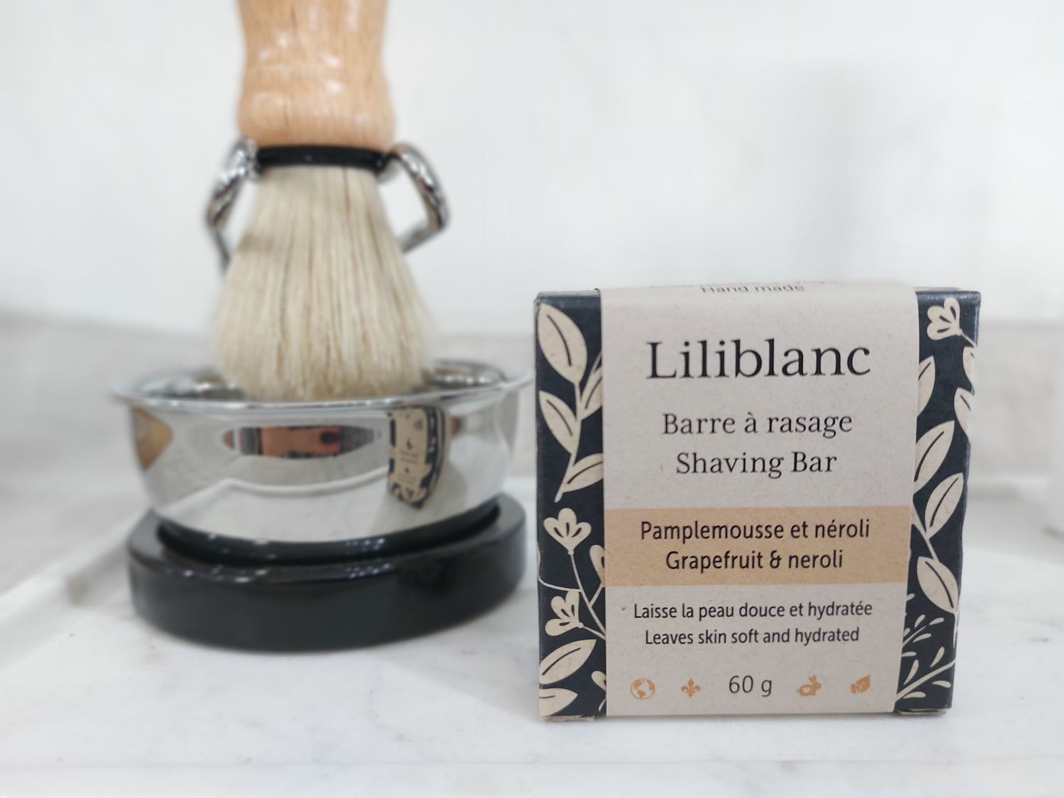 Barre de rasage Pamplemousse &amp; néroli (douce, hydratant) Qc