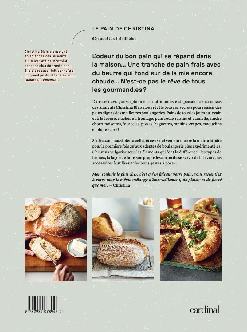 Le pain de Christina 60 recettes infaillibles (Qc)