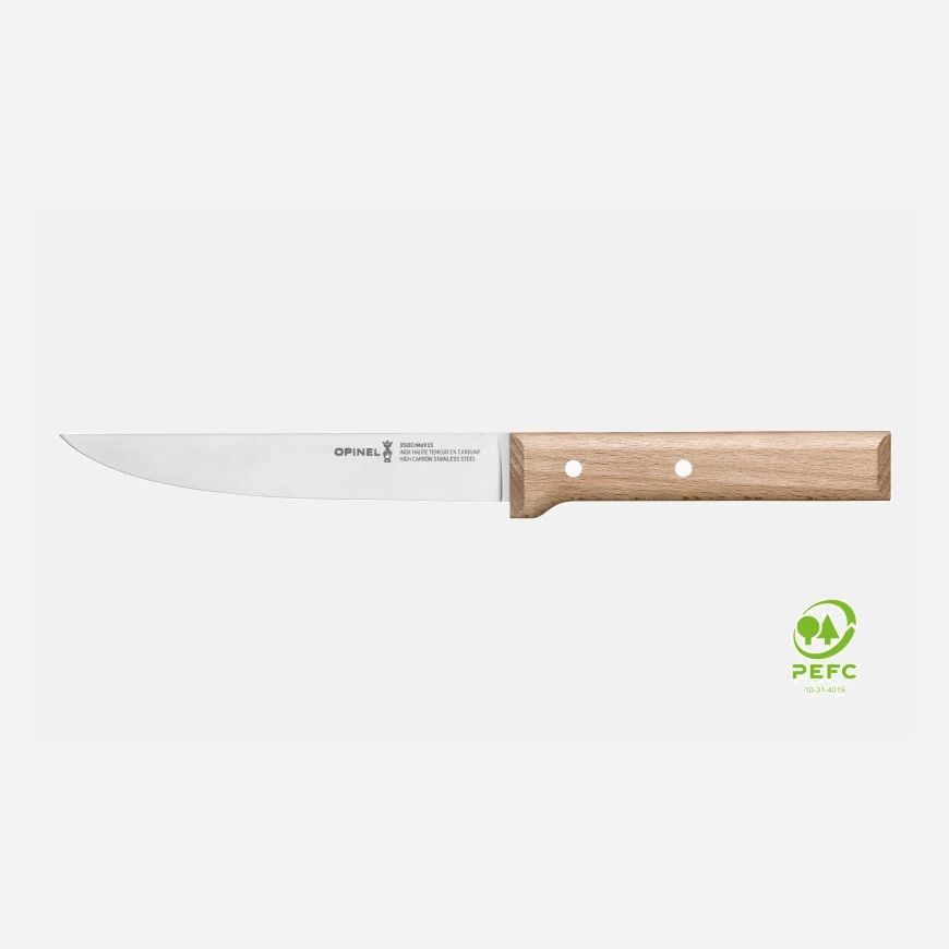 Trio Parallèle d&#39;Opinel : couteau de CHEF, couteau à découper &amp; couteau d&#39;office (Fr)