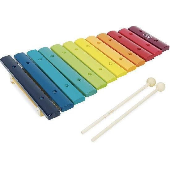Xylophone arc-en-ciel géant en bois