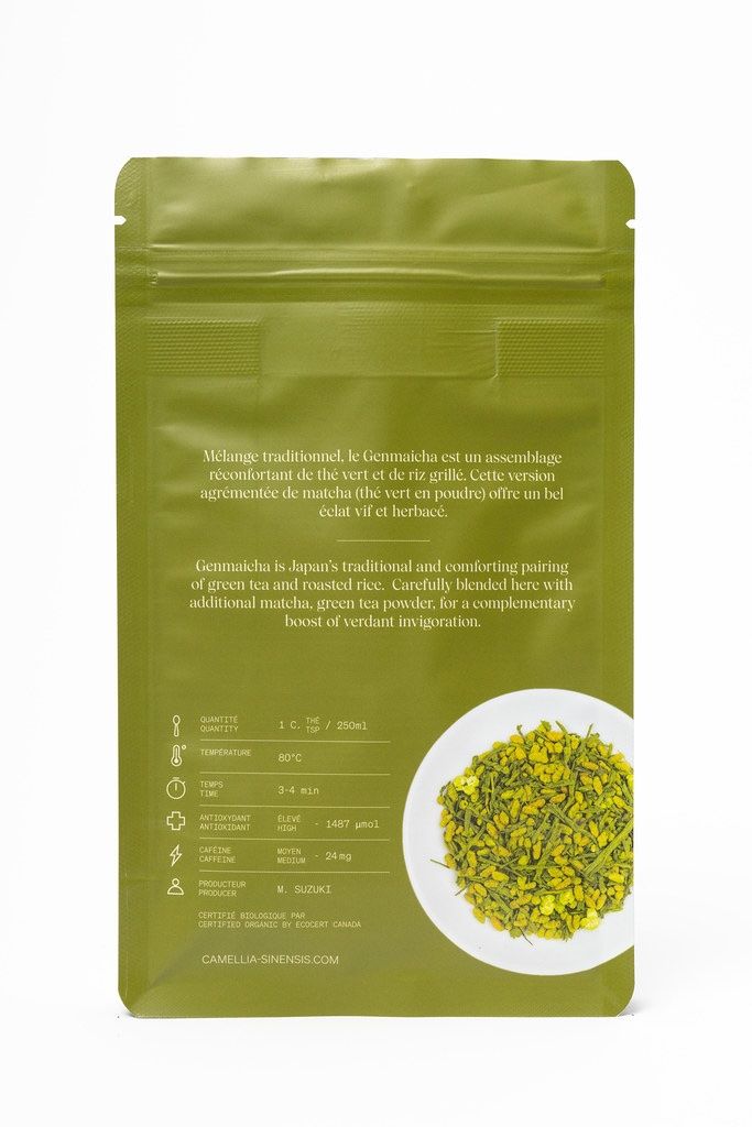 Genmaicha Matcha biologique* (Japon)