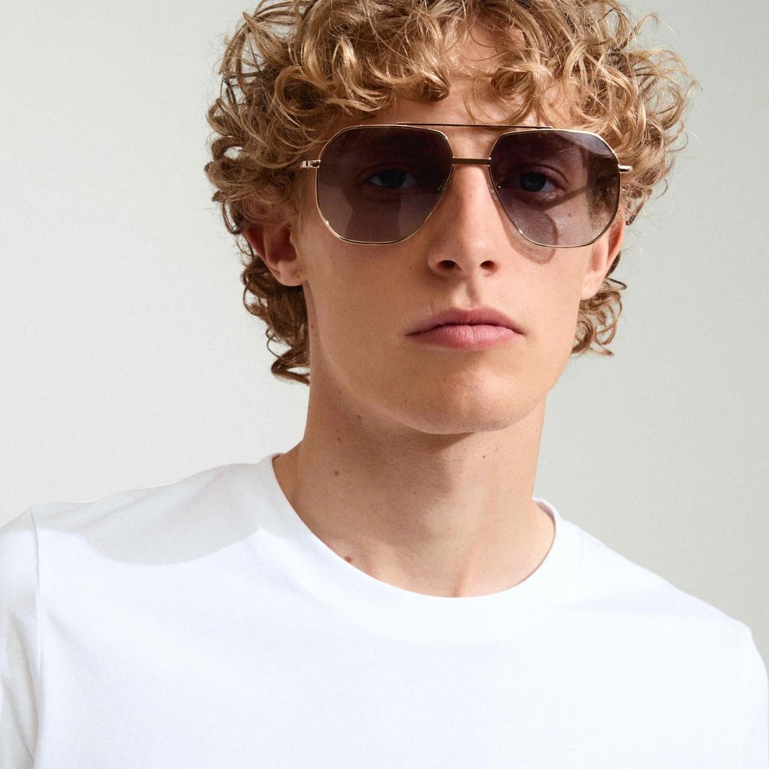 Lunettes de soleil Ana - gris &amp; or