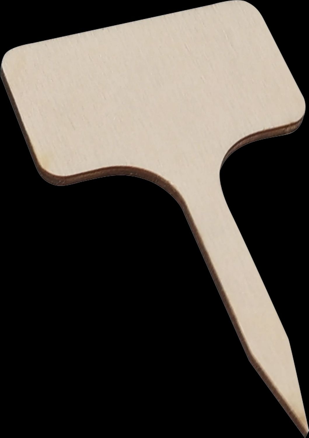 Étiquette de jardinière en peuplier 10 x 6 cm (All)