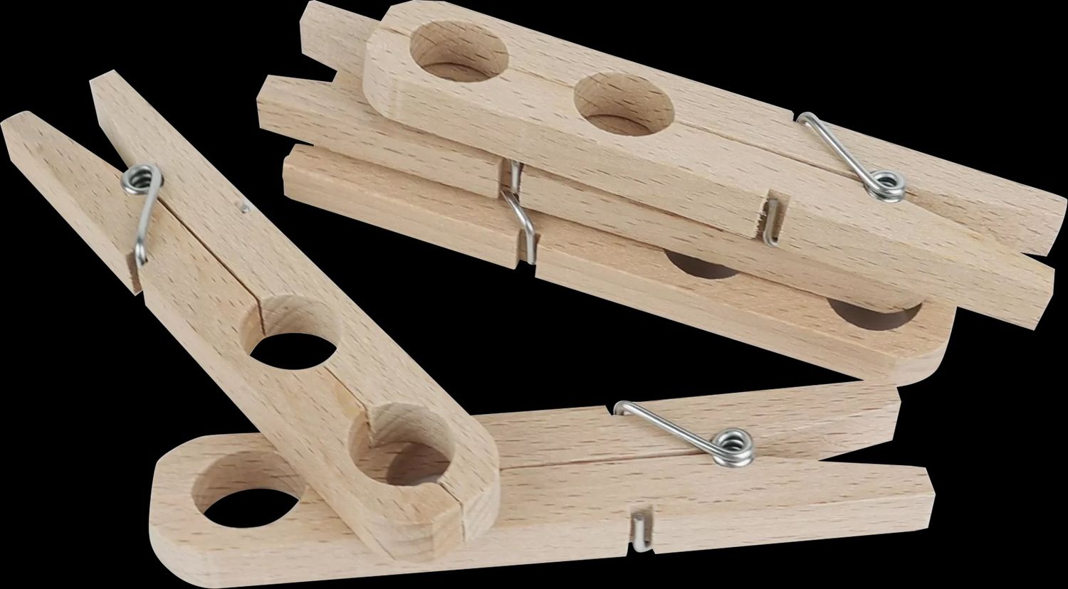 Pince à plantes individuelle en bois de hêtre 11,5 cm (All)