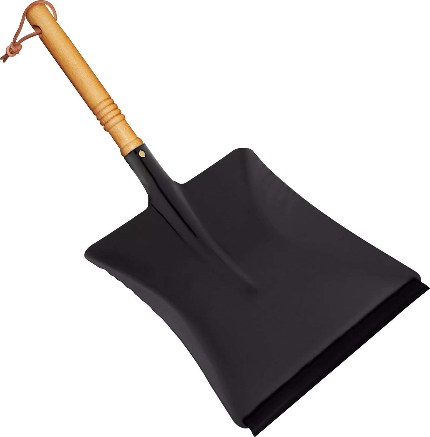 Pelle noire hêtre huilé + métal (All)