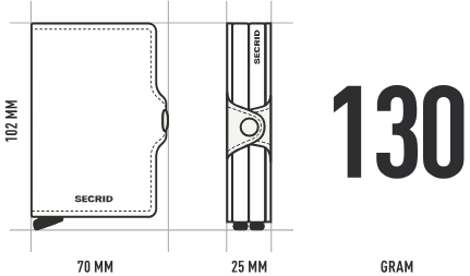Secrid - Portefeuille double CUIR DUTCH MARTIN RFID Twinwallet 3 ans de garantie* (NL, UE)