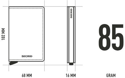 Secrid - Portefeuille avec protection RFID Slimwallet 3 ans de garantie* (NL, UE)