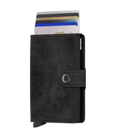 Secrid - Portefeuille en CUIR VINTAGE RFID Miniwallet 3 ans de garantie* (NL, UE)