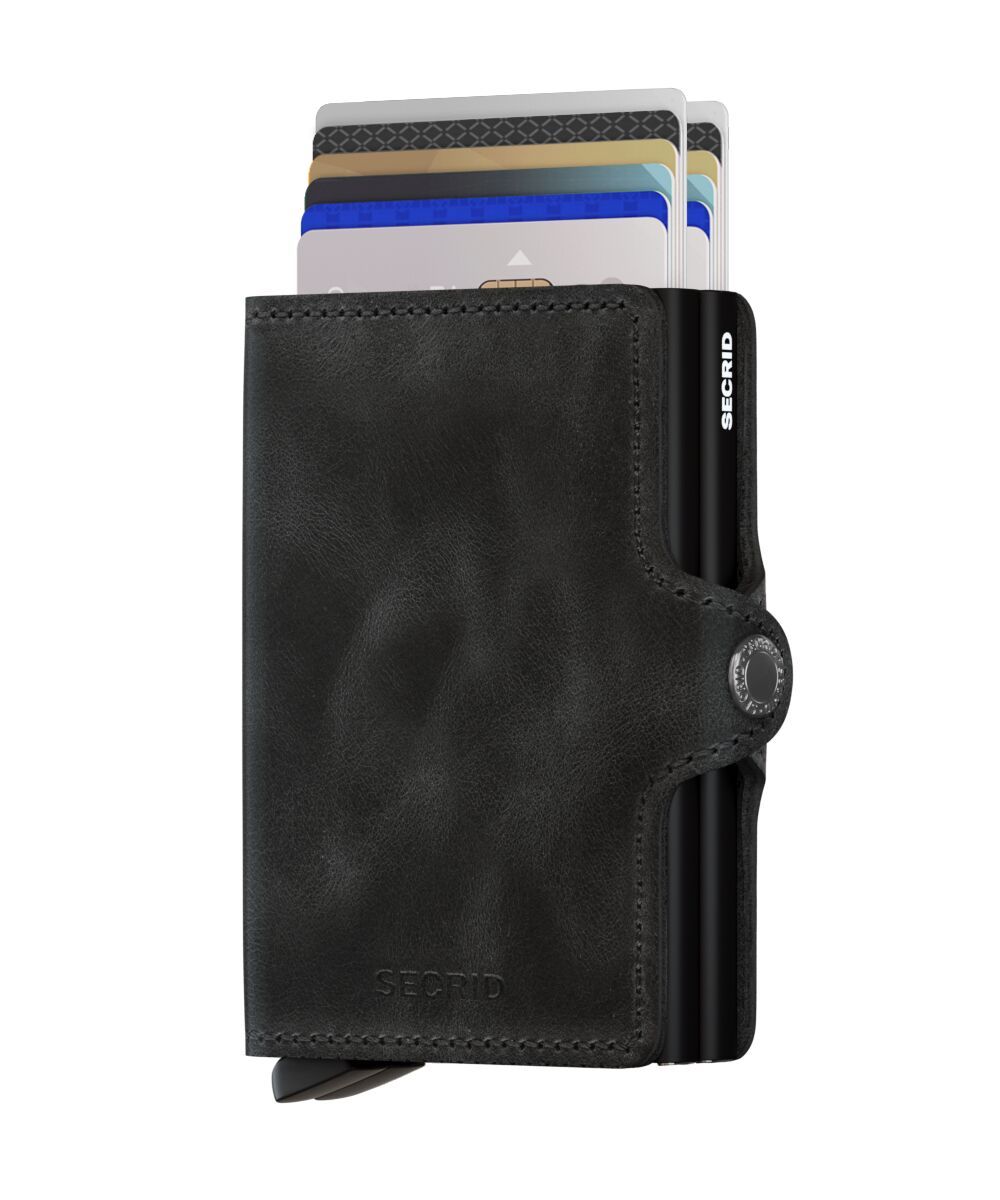 Secrid - Portefeuille double en CUIR VINTAGE RFID Twinwallet 3 ans de garantie* (NL, UE)