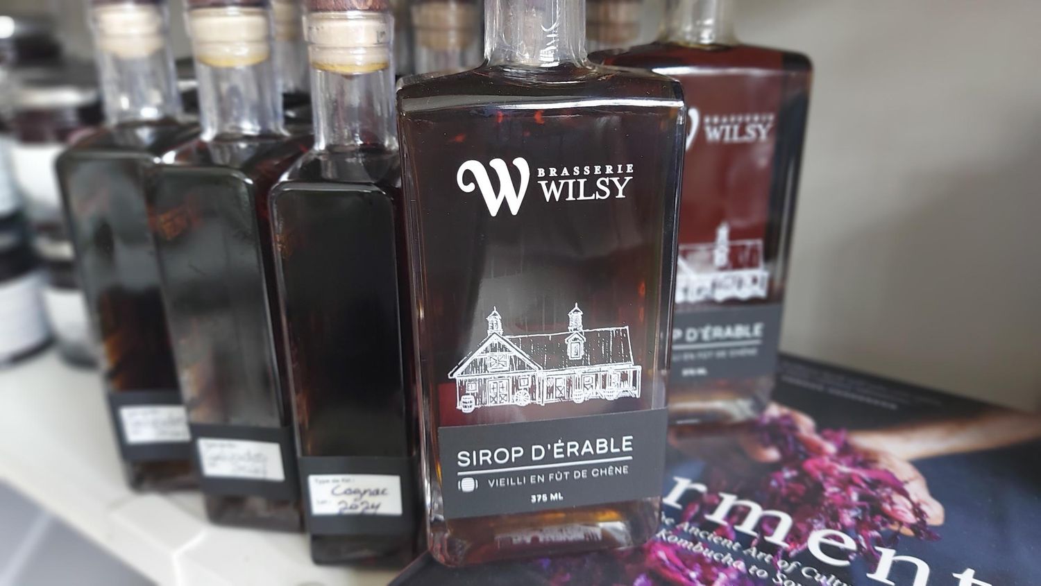Sirop d&#39;érable vieilli en fût de Calvados (Saint-Placide)