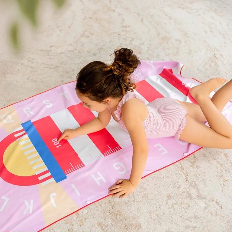 PHARE - Serviette de jeu | plage et cape anti-sable (140 x 70 cm)