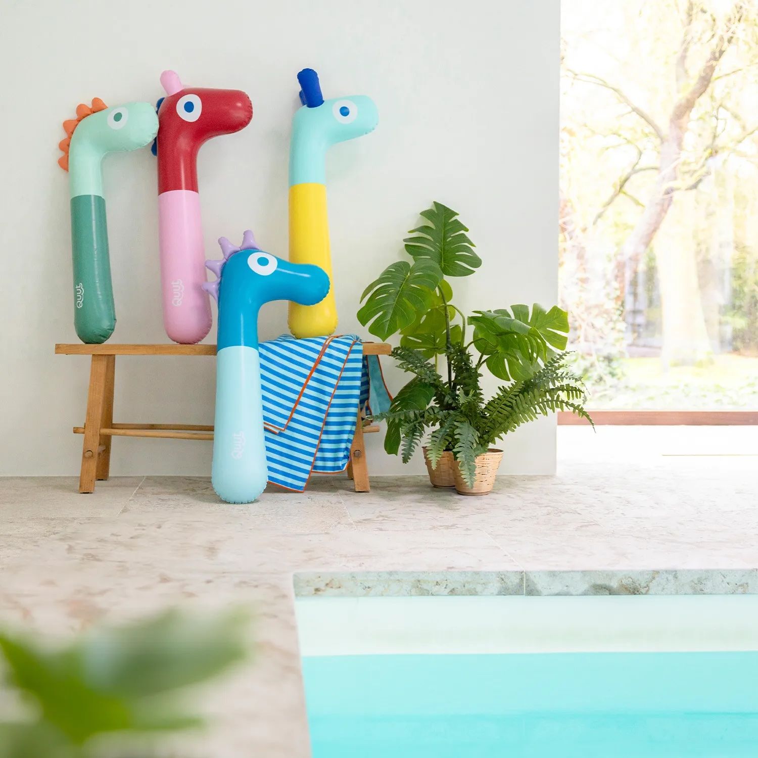Nouille piscine Giraffe | Cheval à bâton (50cm)