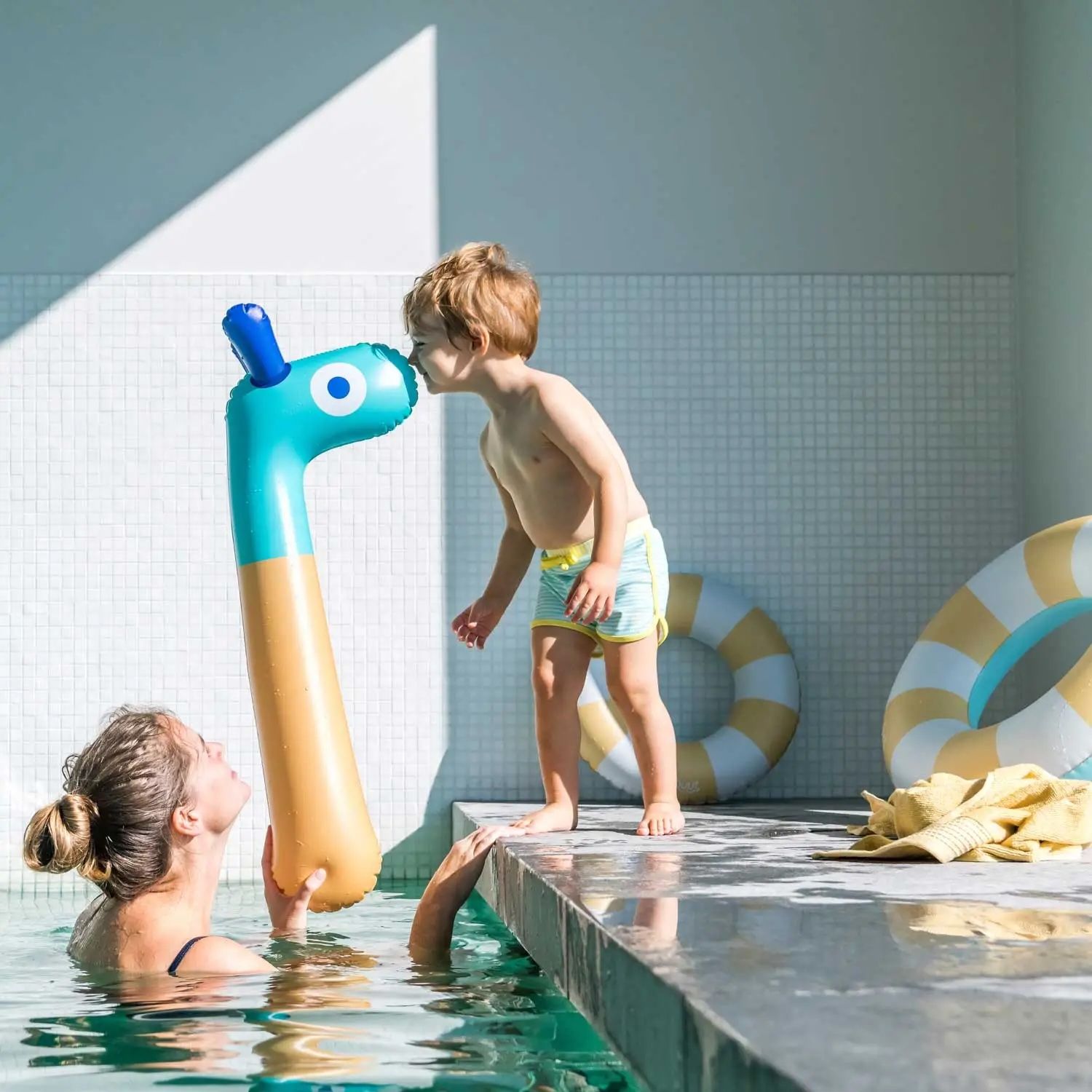 Nouille piscine Giraffe | Cheval à bâton (50cm)