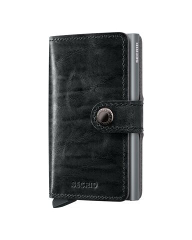 Secrid - Portefeuille en CUIR DUTCH MARTIN RFID Miniwallet 3 ans de garantie* (NL, UE), Couleur: Gris