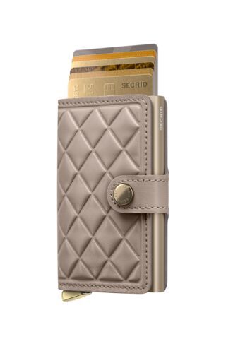 Secrid - Portefeuille CUIR EMBOSSÉ DIAMANT RFID Miniwallet 7 ans de garantie* (NL, UE)