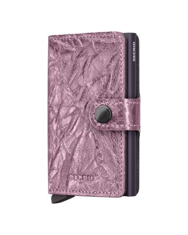 Secrid - Portefeuille en CUIR CRUNCH Miniwallet 3 ans de garantie* (NL, UE), Couleur: Rose