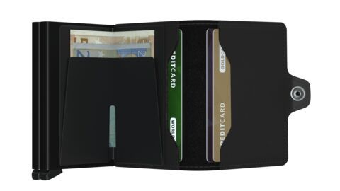 Secrid - Portefeuille double CUIR MAT RFID Twinwallet 3 ans de garantie* (NL, UE)
