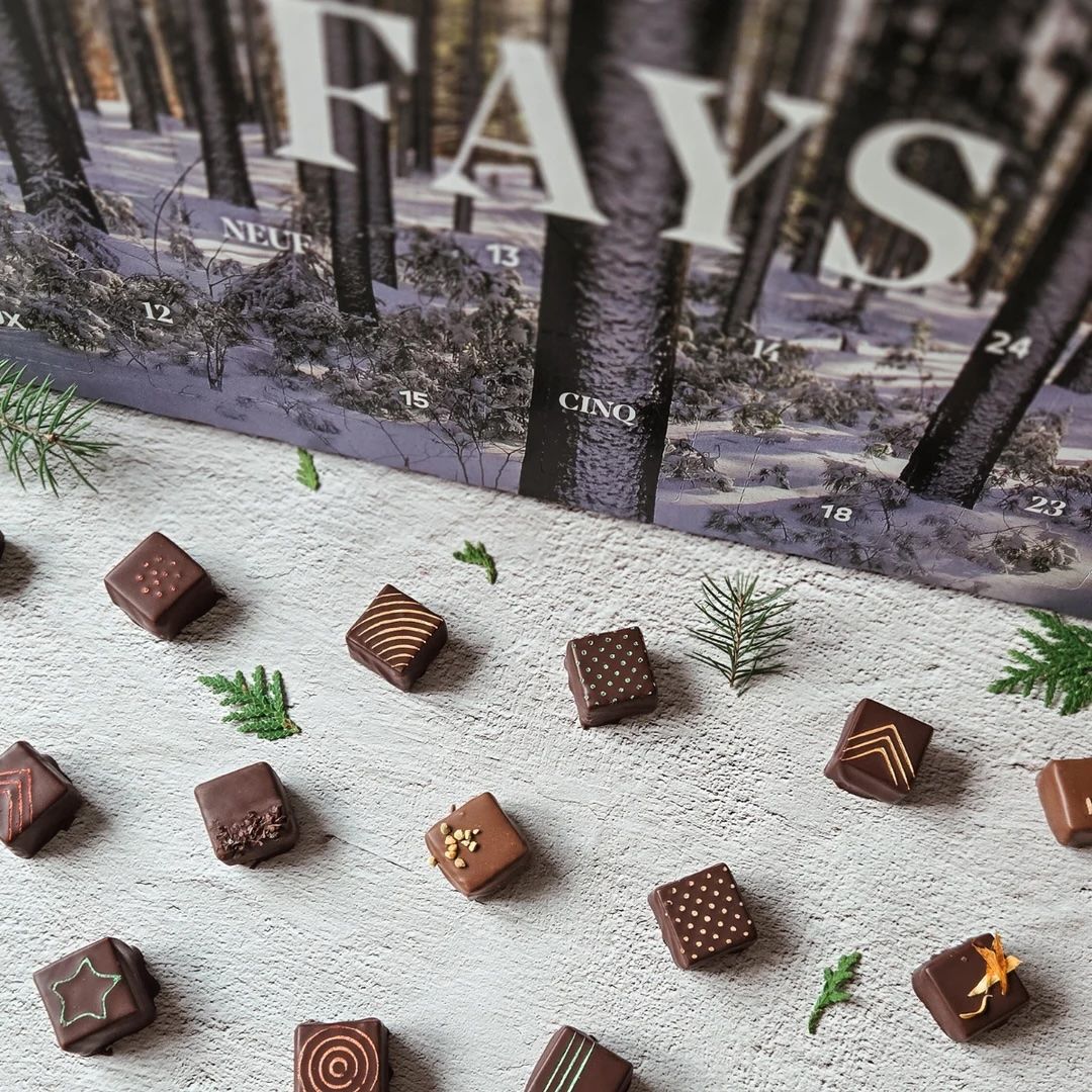 Calendrier de l&#39;avent en bouchées de chocolat Fays - Édition 2026