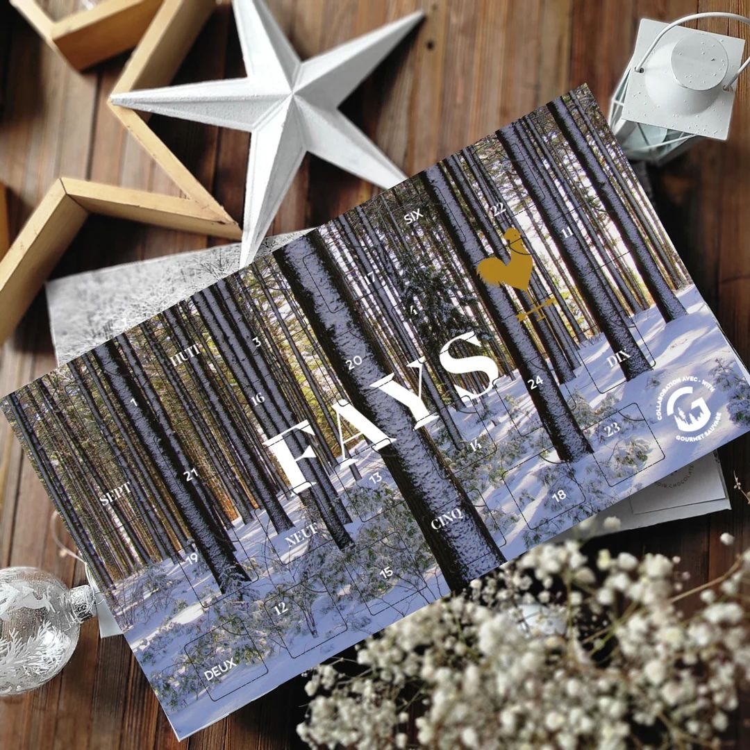 Calendrier de l&#39;avent en bouchées de chocolat Fays - Édition 2026