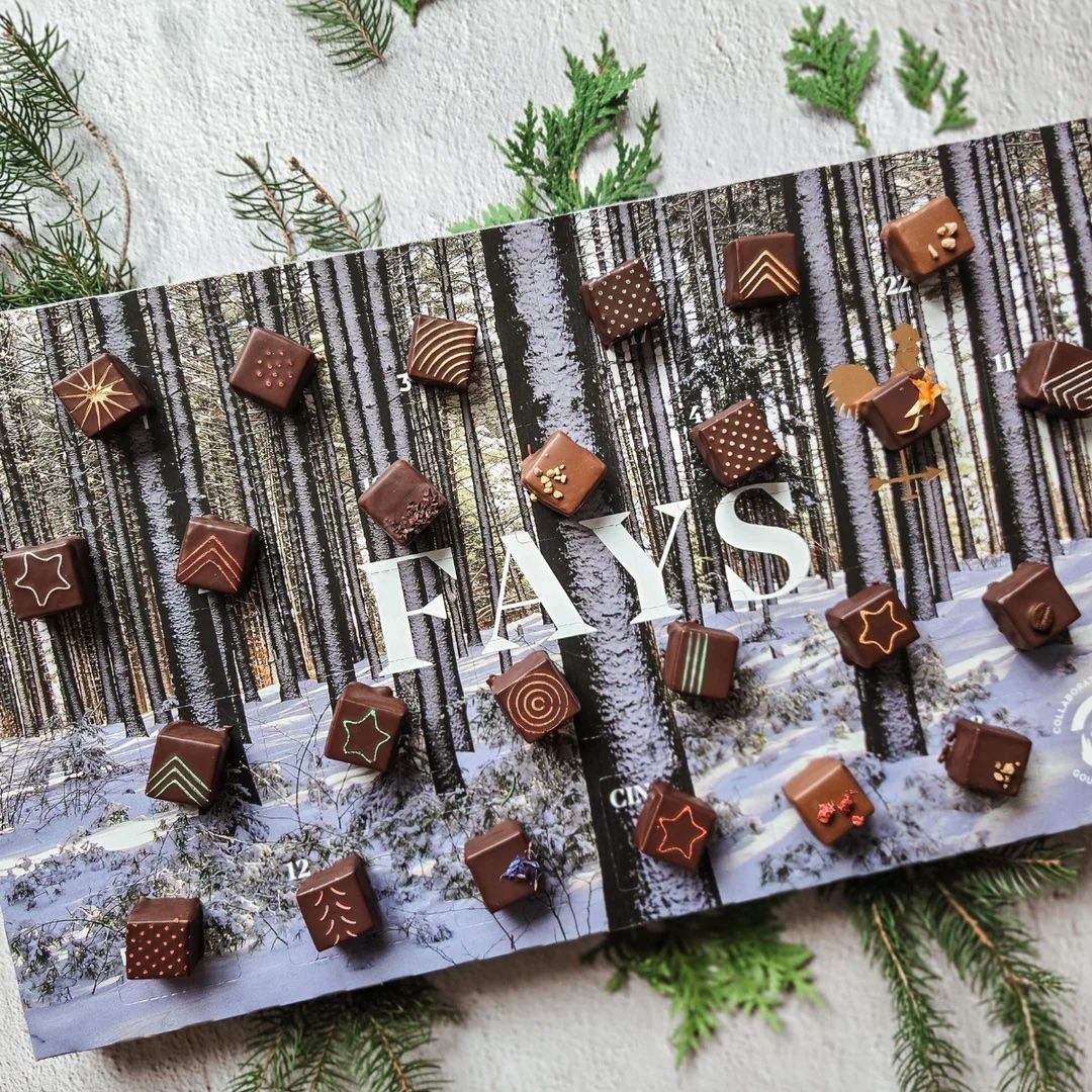 Calendrier de l&#39;avent en bouchées de chocolat Fays - Édition 2026