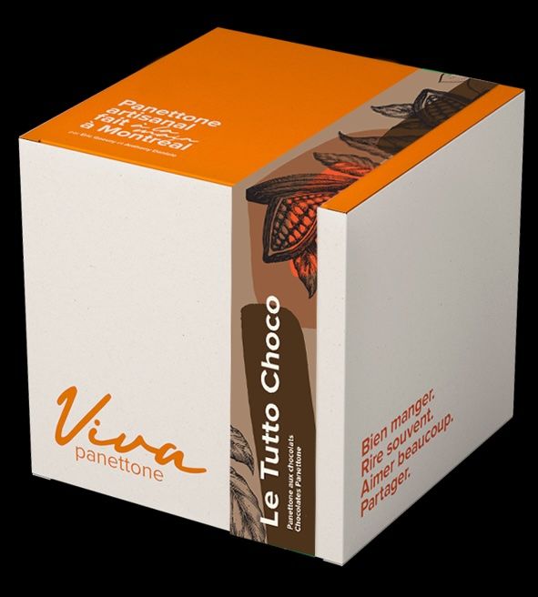 Panettone artisanale TUTTO CHOCO (Viva Panettone Qc) 1kg