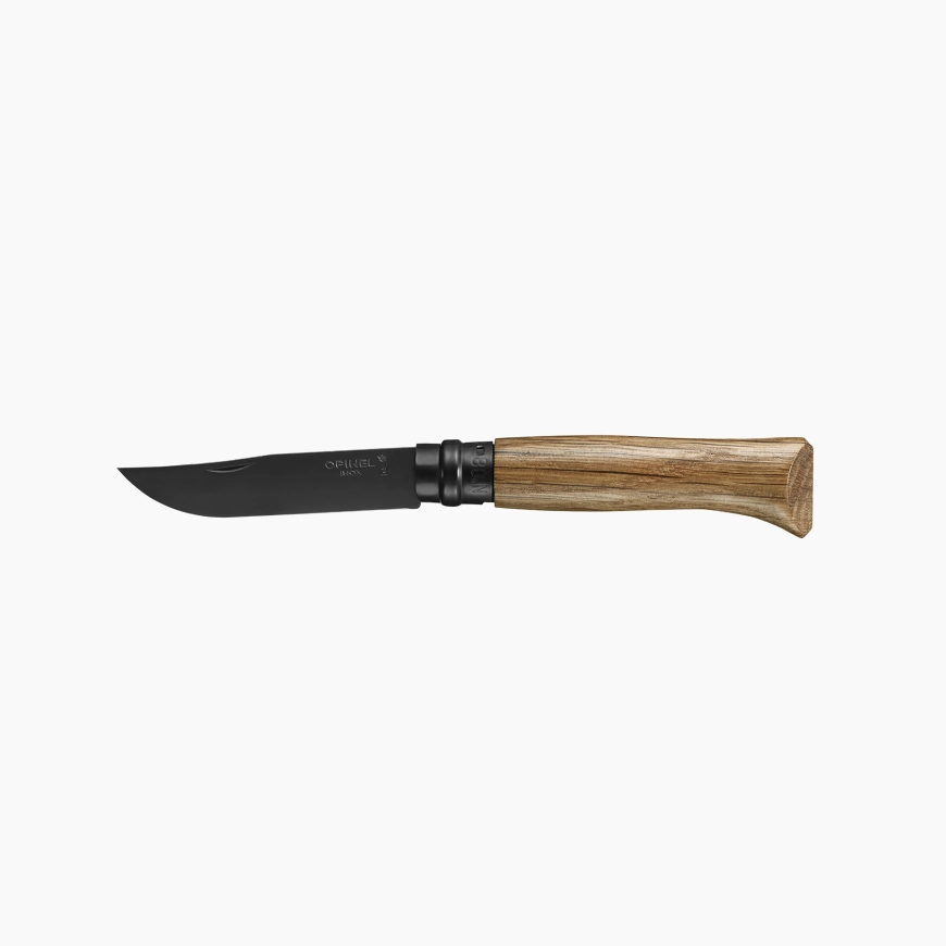 Opinel #8 Édition Manche Chêne lame en acier noire