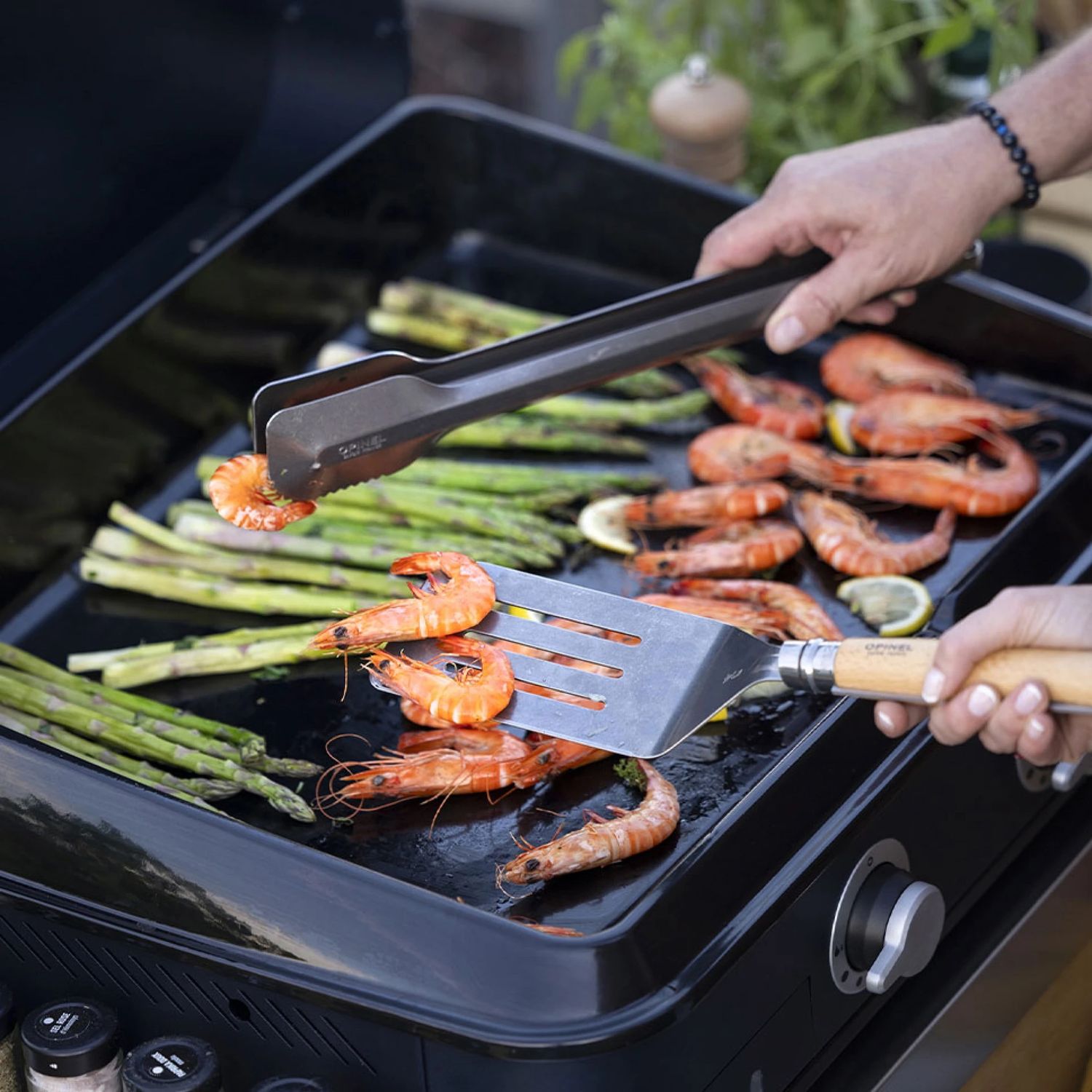 Opinel - Ensemble BBQ - Fourchette - Spatule - Couteau (Fr)