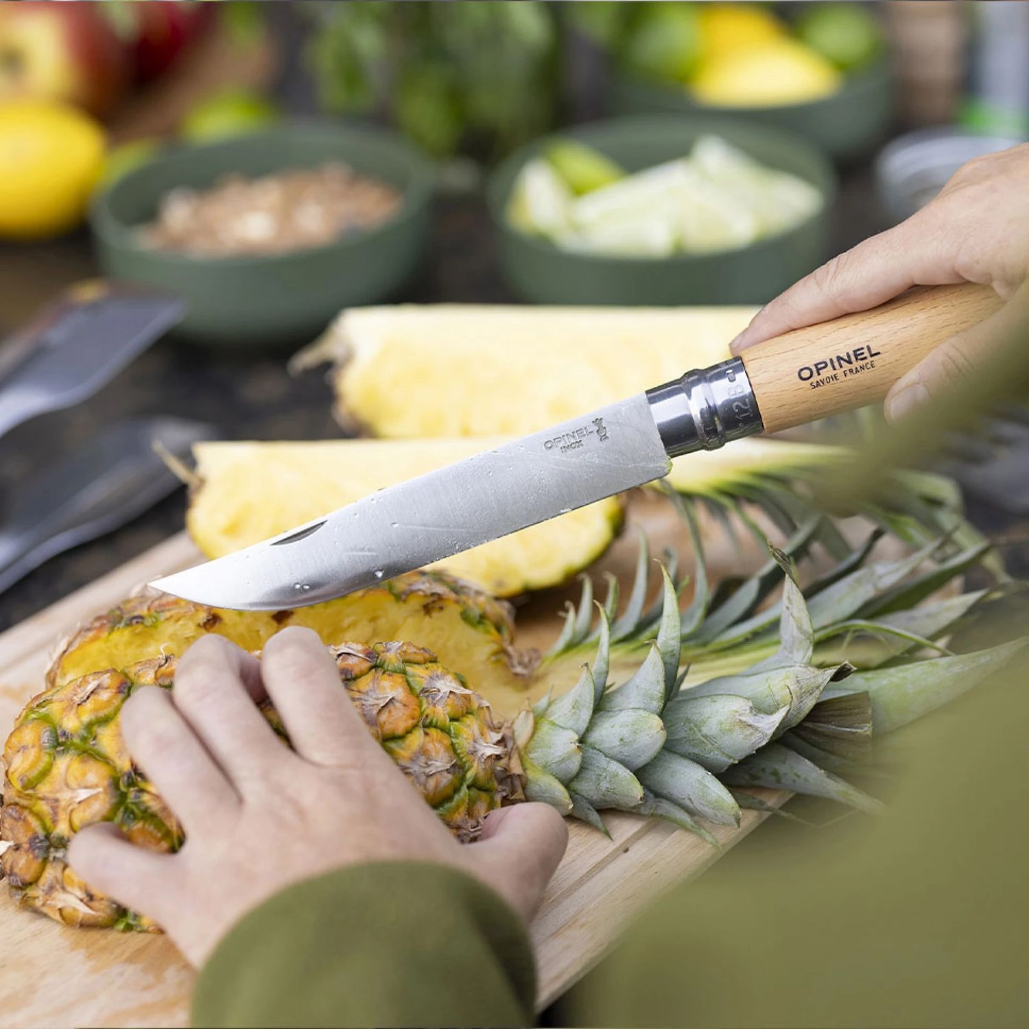Opinel - Ensemble BBQ - Fourchette - Spatule - Couteau (Fr)