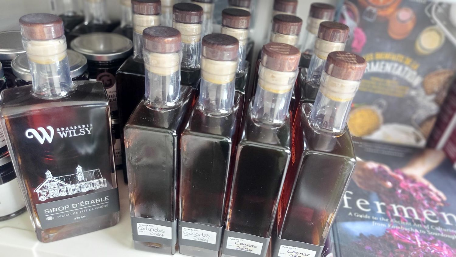Sirop d'érable vieilli en fût de COGNAC (Saint-Placide)