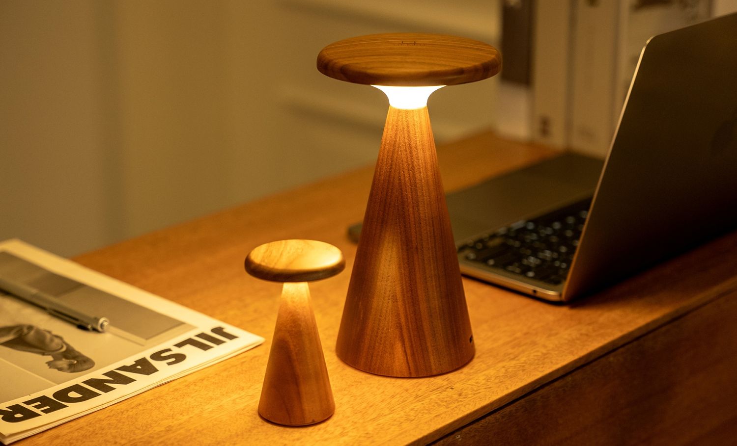 Lampe de table Sylva en bois - grande