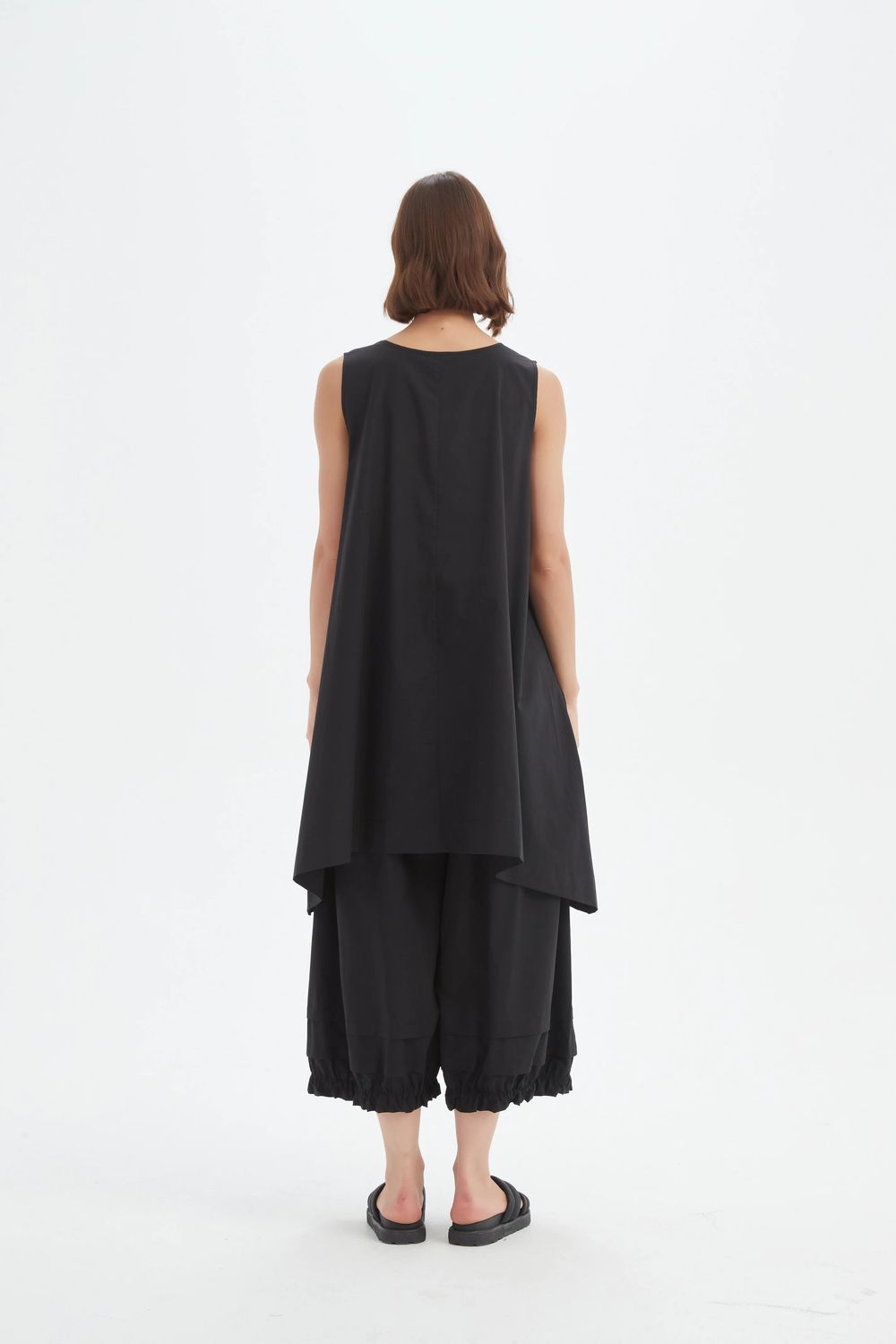 Haut sans manches évasé - noir