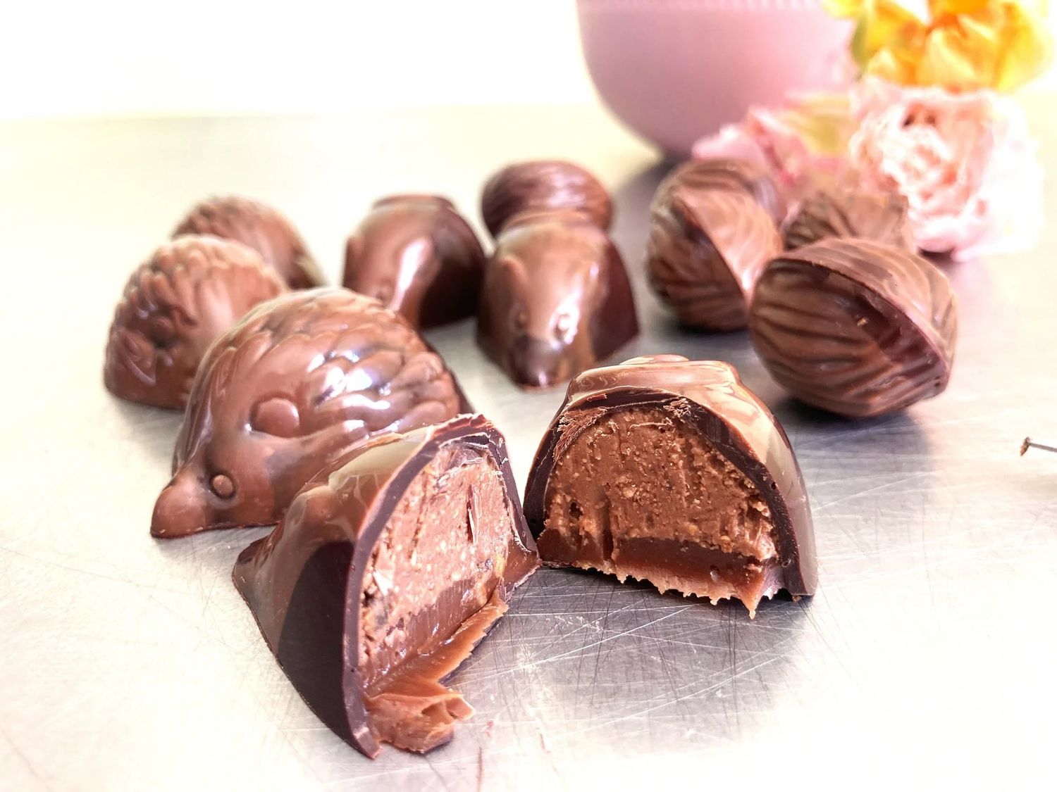 Collection Pâques : Hérissons pralinés chocolat lait - Cabane sur le roc (Qc)