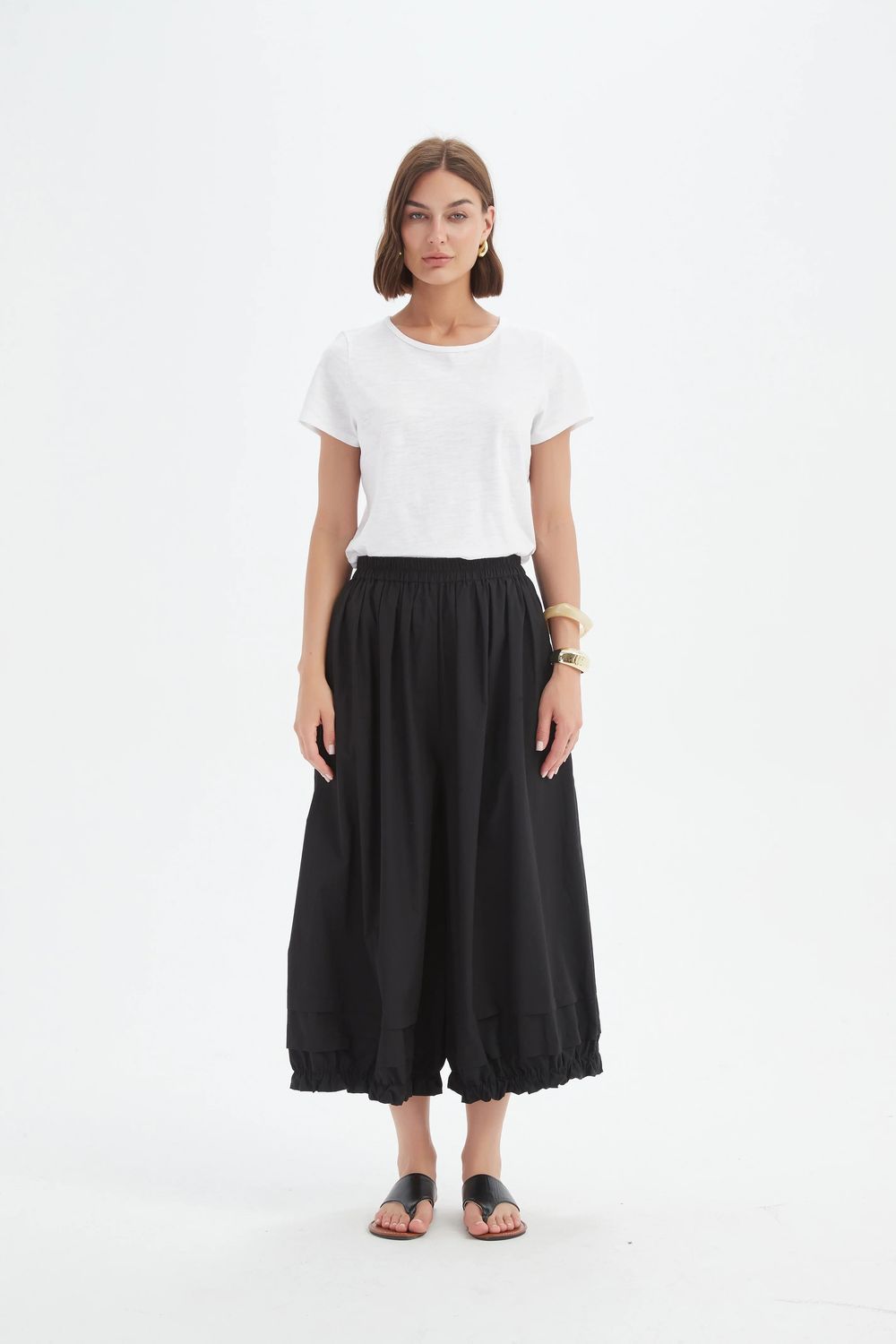 Pantalon à volants - noir