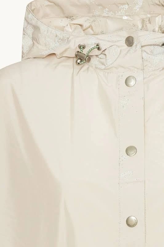Poncho imperméable Ilse Jacobsen - crème avec motif