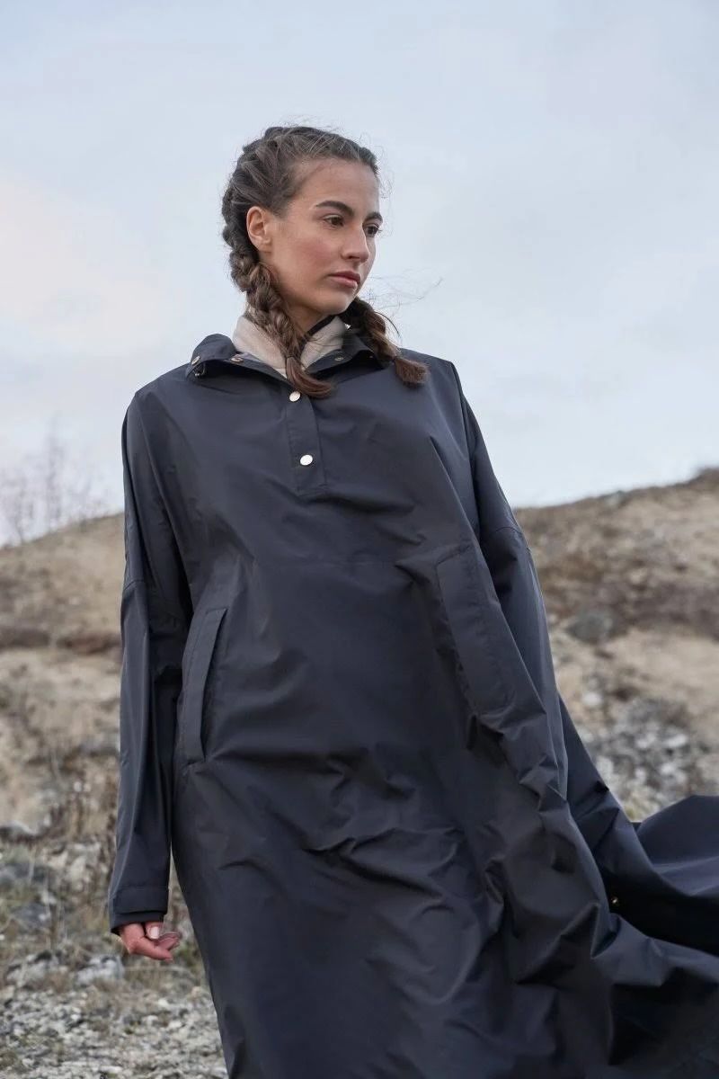 Poncho imperméable Ilse Jacobsen - noir