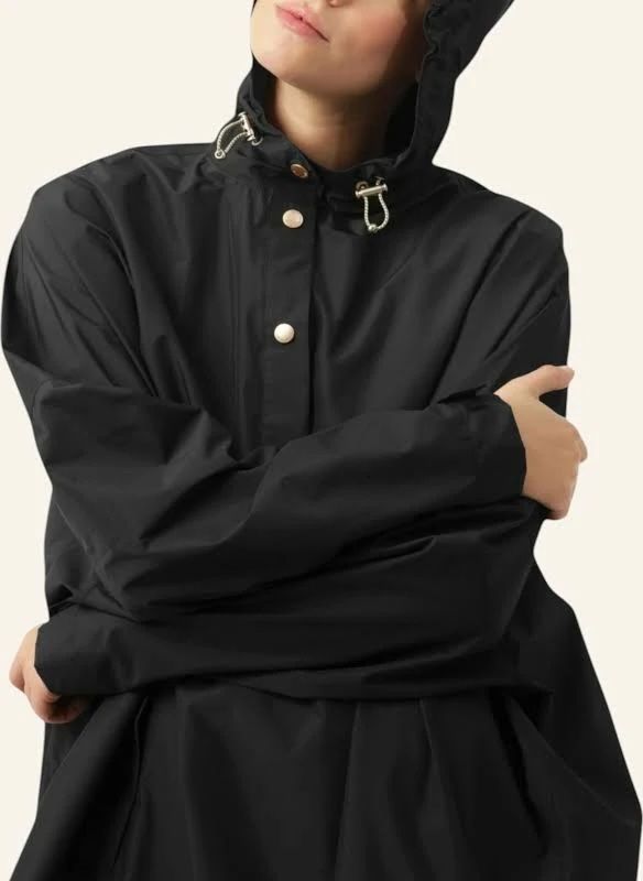 Poncho imperméable Ilse Jacobsen - noir