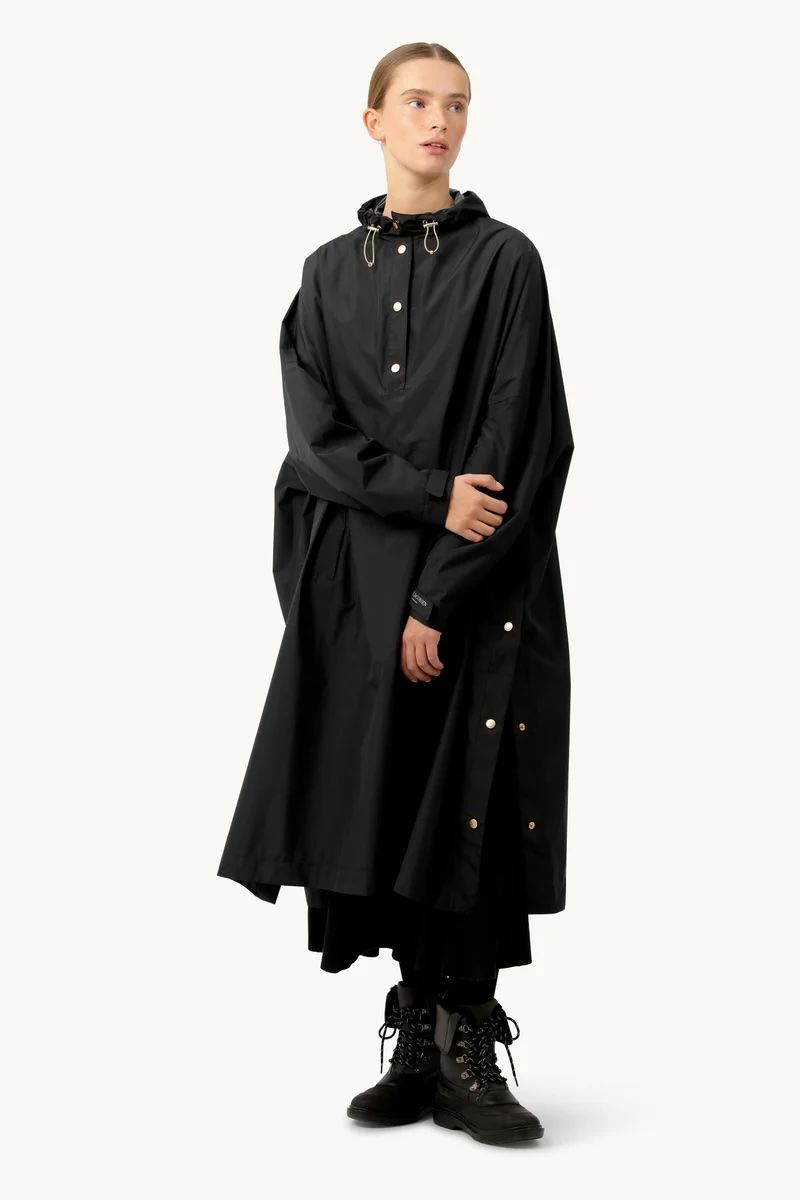 Poncho imperméable Ilse Jacobsen - noir