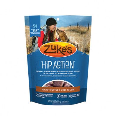 Zukes Dog Hip Action Peanut Butter 6Oz
