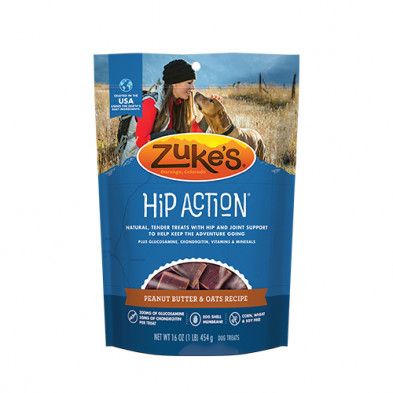 Zukes Dog Hip Action Peanut Butter 1Lb