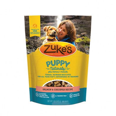 Zuke&#39;s Puppy Naturals Salmon &amp; Chickpea Recipe Dog Treat 5oz