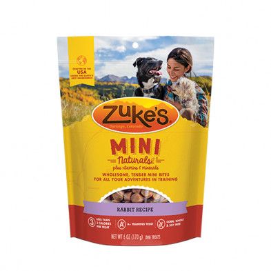 Zuke&#39;s Mini Natural Rabbit Recipe Dog Treat 6oz