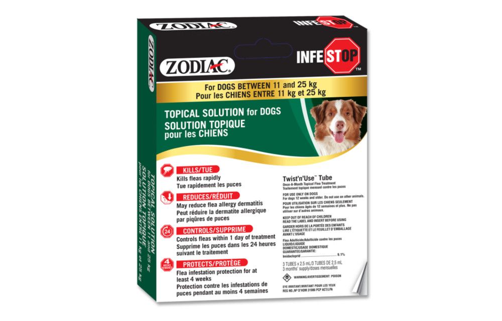 Zodiac Zodiac Infestop Topical Flea Adulticide For Dogs 11Kg 25Kg